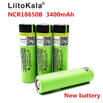 2017 Liitokala 2vnt / daug Naujos Originalios NCR18650B Įkraunama Ličio Jonų baterija 3.7 V 18650 3400mAh