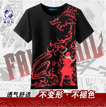 Vyrų/Moterų Mados Fairytail Tee Marškinėliai Japonų Anime Trumpas Rankovės Medvilnės Fairy Tail Cosplay marškinėliai marškinėlius Viršūnes Nemokamas Pristatymas