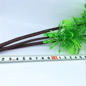 1PCS Tris Filialus Kokosų Žalia Dekoracijos Kraštovaizdžio Modelis Medžių Mišką, Miniatiūrinės Kraštovaizdžio Tinka Apdailos Karšto pardavimo