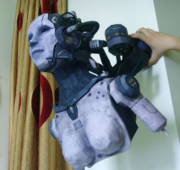 3D Popieriniai Star Terran Moteris Adjutant Modelis Rankų darbo PASIDARYK pats Apdailos Dydis 54 cm Ūgio Popieriaus Žaislai