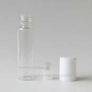 200/daug 10ml Aišku, stiklo konstrukcija ant butelio, 10cc Skaidrus roll-on butelis, eterinio aliejaus naudojimo,kosmetikos pakuotės