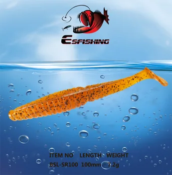 Žvejybos Masalas Minkštas Širdys 6pcs 10cm/7.2 g Esfishing Išskirstyti 4