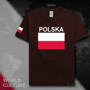 Lenkija mens t shirts lenkijos Lenkas 2017 megztiniai hip-hop tautos medvilnės marškinėliai fitneso drabužių viršūnes tees POLSKA LENKAS vėliava