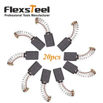 Flexsteel Galios Įrankis Dalis Priedai 20 Vienetų Bendrasis Elektros Varikliu Anglies Šepetėlių 12MMx5MMx8MM
