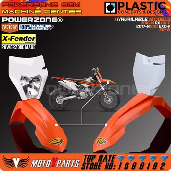 Powerzone MX Oranžinės spalvos Plastiko Priekinio Sparno Už KTM. 2016 M. 2017 m. 2018 m SX SXF WIKI EXCF XCW ŠEŠIŲ DIENŲ 125-530 Dirt Bike Motocross Enduro