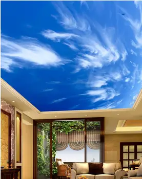 Custom foto tapetai Didelis, 3D Stereo romantiška lubos Mėlyną dangų, lubų freskomis 3d sienų tapyba