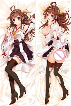 Kantai surinkimo Karo anime Personažai seksuali mergina kongou & haruna mesti pagalvę padengti Hiei (kancolle) kūno Užvalkalas