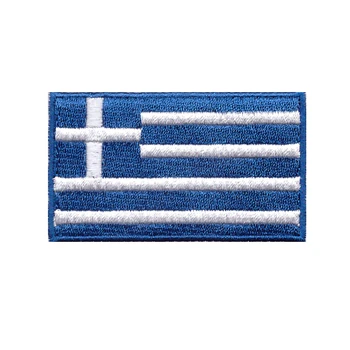 Graikijos vėliava išsiuvinėti margo audinio ženklelis kelnes ar krepšys lipdukai dekoratyviniai pleistras siuvinėjimas
