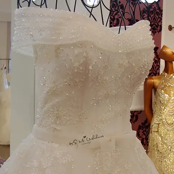 Vestidos de Noiva Princesa Renda Senovinių Vestuvių Suknelė iki 2018 m. Blizgučiais Nėrinių Kinija Vestuvinės Suknelės Karoliukai Lankas Ilgai Traukinio Vestuvių Suknelės