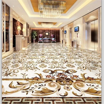 Beibehang Užsakymą grindys, dekoratyvinis dažymas 3D marmuro modelis Continental modelis akmens plytelių, parketo 3d lipnios grindys