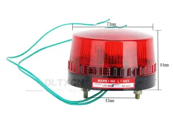 LED Avarinės Šviesos signalo žibinto jungiklis stroboscope lempos LTE-5061 DC12V DC24V AC110V AC220V
