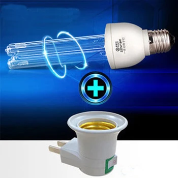 Namų ūkio dezinfekavimas UV lempa, ultravioletinių dezinfekavimo lempa, su E27 lizdu