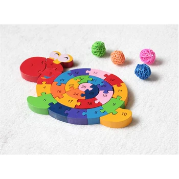 Naujas Švietimo Žaislai Smegenų Žaidimas Vaikams Likvidavimo Sraigė Pav Mediniai Žaislai, Medienos Vaikai 3D Puzzle Medienos Brinquedo Madeira Vaikai Galvosūkiai