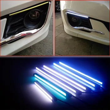 Automobilio Led Rūko Žibintas Tinka LED Dieniniai Žibintai didelis ryškus LED DRL Apšvietimo Reikmenys 10.5-20.5 CM BMW Ford Peugeot EJ