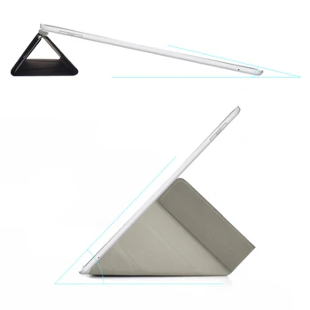 4 Figūros Stovi Magnetinio Smart Case For iPad 2 3 4 PU Odos Ultra Plonas, Tik Priekiniai Šoniniai Veidrodėliai Coque Su Stylus Pen Naujas