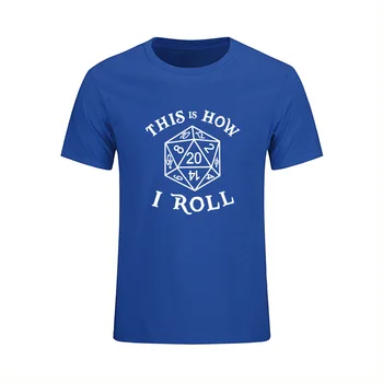 20 Sided Dice T Shirt-Tai, Ką Aš Roll Juokinga Spausdinti Medvilnė Tee Marškinėliai Vasaros Atsitiktinis Trumpomis Rankovėmis Viršūnes Vyrų Drabužių Prekės Ženklas
