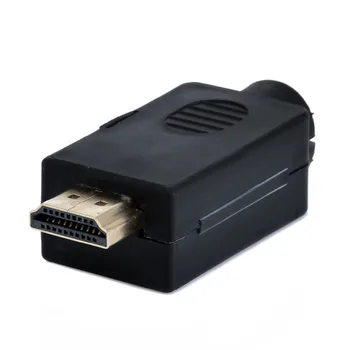 Mayitr HDMI Male Plug Breakout Terminalų Valdybos 2 Eilės 19 Pin Suvirinimo-nemokamai Solderless Jungtis Su Juoda Dangtelis Kompiuteris