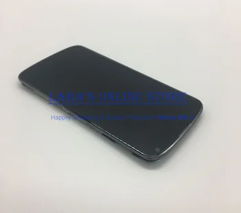 Pakeisti LG Google Nexus 4 E960 LCD Ekranas +Touch Ekranas skaitmeninis keitiklis Surinkimas Su Vidurio Rėmas +Nemokamas Įrankiai