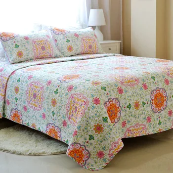 3pcs antklodė nustatyti kratinys, antklodės, patalynės, NAMŲ antklodė nustatyti medvilnė, plonas šalikas + 2 pagalvių užvalkalai gėlių lovatiesė Europoje antklode