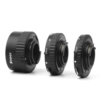 12mm, 20mm, 36mm Auto Focus Macro Extension Tube Nustatyti Nikon d3200 FOTOAPARATAS, AF, AF-S D G ir VR objektyvas Fotoaparatą Nikon Priedai