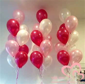 35pcs/lot 12 colių 2.8 g geros kokybės Perlų balionas Metallic globos mėlyna rožinė aukso balioną helio globos didmeninės