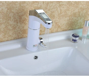 NAUJAS DIZAINAS, Pažangi automatinio LCD ekranas Momentinis elektrinis vandens šildymo Maišytuvas