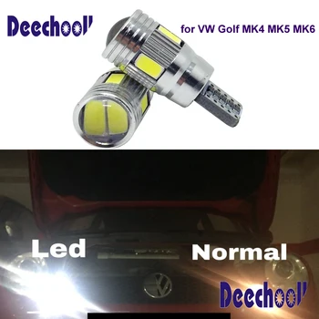 Deechooll 2vnt Automobilio LED Šviesos VW Golf 4 5 6 ,Canbus 2.88 M T10 Pleišto Apšvietimo Lemputės VW Golf MK4 MK5 MK6 Patvirtinimo Žibintai