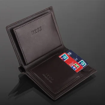Mados Viršų dizaineris prekės vyrų piniginės odos kortelės turėtojas sankabos dolerio kaina rankinėje įrašus piniginės vyrams 2 spalvų nemokamas pristatymas