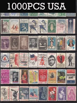 1000 VNT JAV Ne Kartoti Pašto ženklo Kolekcijos Iš JAV Su Pašto Ženklu Antspaudų, Pašto Visos Naudojamos Didelės Vertės Kolekciją