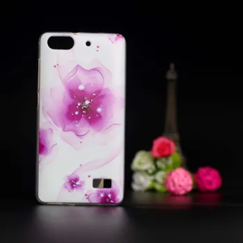 3D Gėlių Telefoną Atveju Huawei Honor 4c Atveju Minkštos TPU Galinio Dangtelio Huawei G Play Mini Garbę 4c C8818 Padengti Silicio Dangtis
