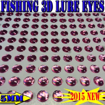 2016hot žvejybos 3d suvilioti akis vientisos spalvos žuvies akis dydis:5MM kiekis:400pcs/daug
