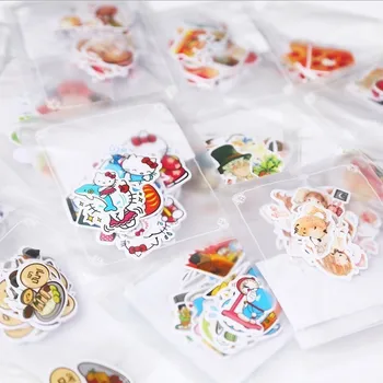 Japonija ir Pietų Korėja lipdukai, LINE šypsenėlių lipdukai animacinių filmų gyvūnų maisto miltai lipdukai