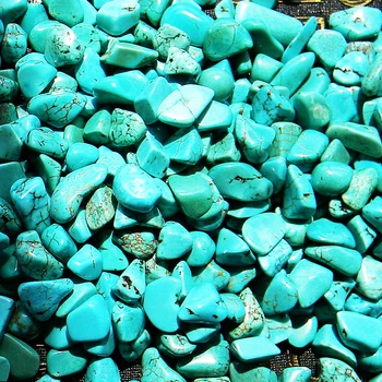 Turkis žvyro turkio žalia grūsti kristalų žuvų bakas vazonas magnetas akvariumo apdaila krito akmenys