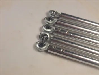 Funssor 3D Spausdintuvas aliuminio lydinio Įstrižainės stūmiklio Rankos + Lazdele Pabaigos susijusi Rostoko Delta Kossel Mini