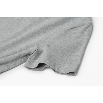 Enjeolon prekės trumpomis rankovėmis medvilnės marškinėliai vyras,kietas O-kaklo drabužių bazės kokybės drabužius, plius dydis 4XL atsitiktinis vyrų marškinėlius T7003