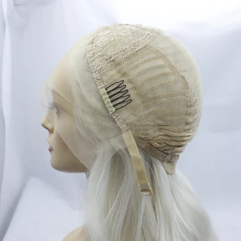MRWIG #0809 šviesūs plaukai pusėje dalis paliko glueless priekiniai perukas 10-16inch trumpas bob tiesiai afrikos amerikiečių moteris