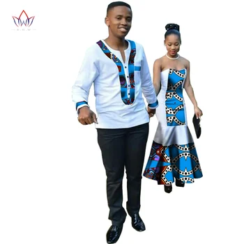 2017 naujųjų metų Afrikos Dashiki moterims Pavasario Dress heidi bazin Riche Vyrų sijonas Undinė Šalis Vestidos Plius Dydis medvilnės BRW WYQ34