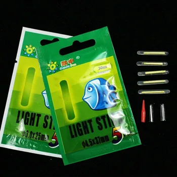 KKWEZVA 25pcs ar 50Pcs Žvejybos Naktį Fluorescencinė Šviesa Plaukti Glow Stick Lightstick 4.5*37mm ir 3*25mm Žvejybos Reikmenys Montavimo