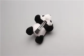 Boutique 10vnt Mados Mielas Įdaryti Panda Merginos plaukų segtukai Kietas Kawaii Gyvūnų Plaukų Clips Headware Priedai