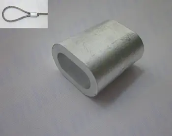 Lynas ovalo formos aliuminio rėmelis rankovėmis 1000PCS 0,5 MM IKI 0,8 MM, 1 MM 1,2 MM, 1,5 MM 1,8 MM, 2MM