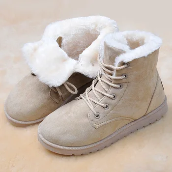 Moterų batai žiemą žiemos batai, šilta medvilnė batus sniego batai