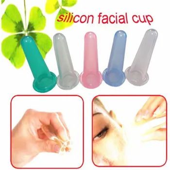 6pcs/Daug Akių mini silikoninis masažo taurė silikono veido massager medicininė taurės veido priežiūra, gydymas