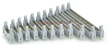( 5 vnt./daug ) Plokščias Kabelis IDC 16 Pin Header jungtuvas, Vertikalus, su Išleidimo Sklendę.