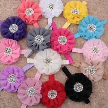 15 spalvų stilius įrankis mielas gėlių kaspinai plaukų aksesuarų vaikams, kad jie mados miela