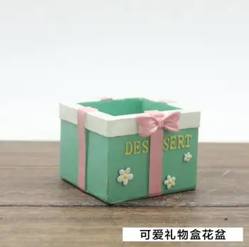 Dovanų dėžutė vazonas silikono formos 3d vaza pelėsių, dovanų dėžutėje sodinamoji pelėsių dovanų, gėlių vazonai, dovanos, Saugyklų Dėžės handemade pelėsių