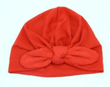 Parduodamas 1PCS 2016 Naujas naujagimio fotografijos rekvizitai Bohemijos Stiliaus vientisos Spalvos Triušio Ausies Heathered Mezgimo kūdikių turbaną skrybėlę su laivapriekio