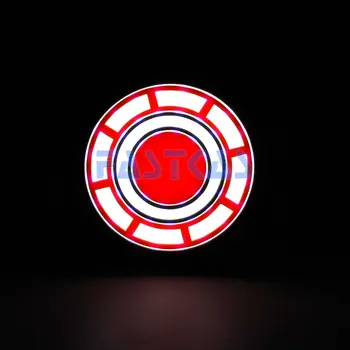 9cm LED Grotelės Įspėjamoji Lemputė 12v atsparus Vandeniui Grotelės LED DRL Šviesos važiavimui Dieną Balta Raudona Spalva 3D stiliaus Automobilių Dienos Šviesą