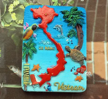 DA NANG, Vietnamas Turizmo Kelionių Suvenyrų 3D Dervos Dekoratyvinis Šaldytuvas Magnetas Amatų DOVANŲ IDĖJOS