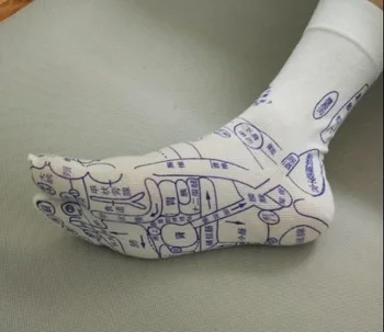 Milijonai žmonių pedikiūro koja skylių skaičius naujokas Padų acupoint masažas pėdų masažas pėdų sąlyčio taškas kojinės