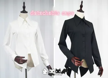 Kietas Harajuku ilgomis Rankovėmis Moterų Black/White Marškinėliai Gotikos Palaidinė su Žaliuoju pagal Dolly Delly